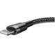 Кабель Baseus Cafule Cable USB для iPhone 2A 3 м сірий+чорний