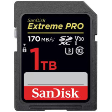 Карта памяти SDXC (UHS-1 U3) SanDisk Extreme PRO 1TB class 10 V30 (170Mb/s)