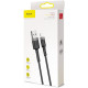 Кабель Baseus Cafule Cable USB для iPhone 2A 3 м сірий+чорний