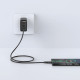 Кабель ACEFAST C3-03 Type-C до Type-C 3A, 60W, 1,2 м, TPE, TPE-конектори, чорний