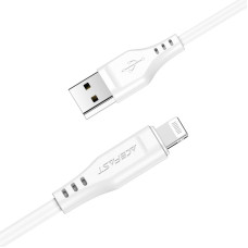 Кабель ACEFAST C3-01 USB до iP 2,4 A, 1,2 м, TPE, TPE-конектори, білий