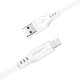 Кабель ACEFAST C3-01 USB to iP 2.4A, 1.2m, TPE, TPE connectors, White