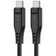 Кабель ACEFAST C3-03 Type-C до Type-C 3A, 60W, 1,2 м, TPE, TPE-конектори, чорний
