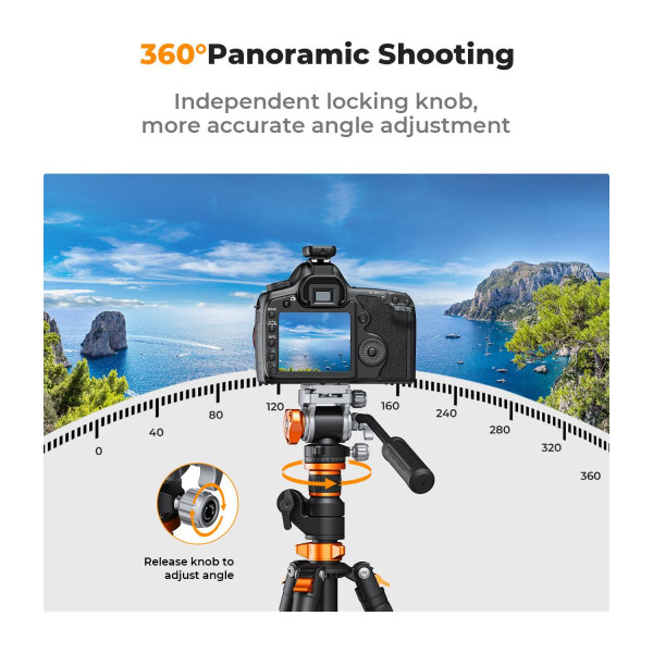 Гидравлическая штативная головка для видео K&F Concept FH-03 (KF31.087)