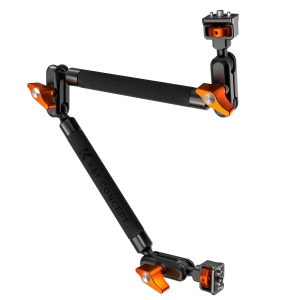 Настільний кронштейн K&F Concept Magic Arm 22″ із довгою регульованою секцією для камери, смартфона, мікрофона та LED-світла (KF31.201S1)