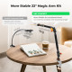 Настільний кронштейн K&F Concept Magic Arm 22″ із довгою регульованою секцією для камери, смартфона, мікрофона та LED-світла (KF31.201S1)