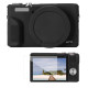 Силіконовий захисний чохол K&F Concept для Canon G7 X Mark III — із захисним склом для екрана, протиударний, чорний (KF31.228)