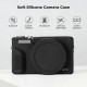 Силіконовий захисний чохол K&F Concept для Canon G7 X Mark III — із захисним склом для екрана, протиударний, чорний (KF31.228)