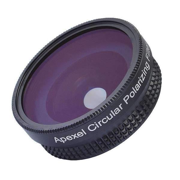 Ширококутний об'єктив для телефону з CPL фільтром Apexel APL-16MMH