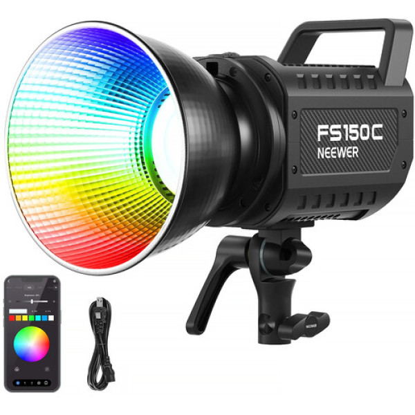 Світлодіодне відеосвітло Neewer FS150C 130W RGB LED Video Light для фото- та відеоконтенту (FS150C)