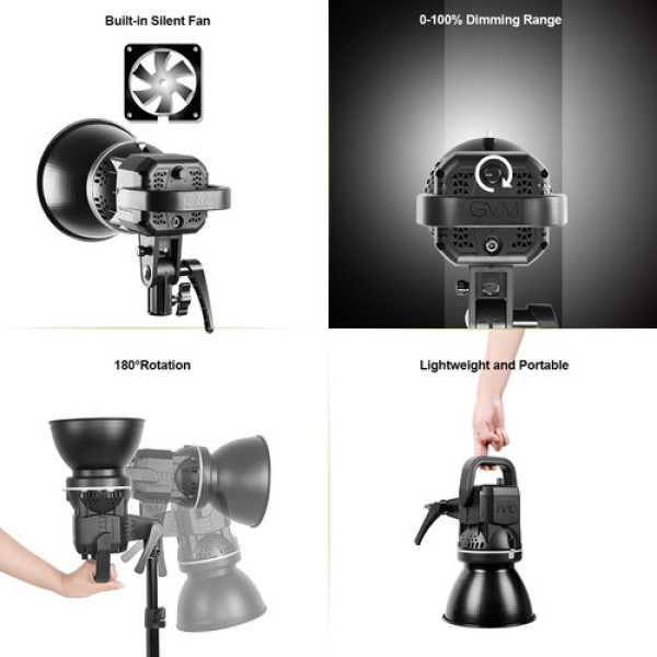 Постоянный LED видеосвет GVM P80S 80W (5600К) NEW