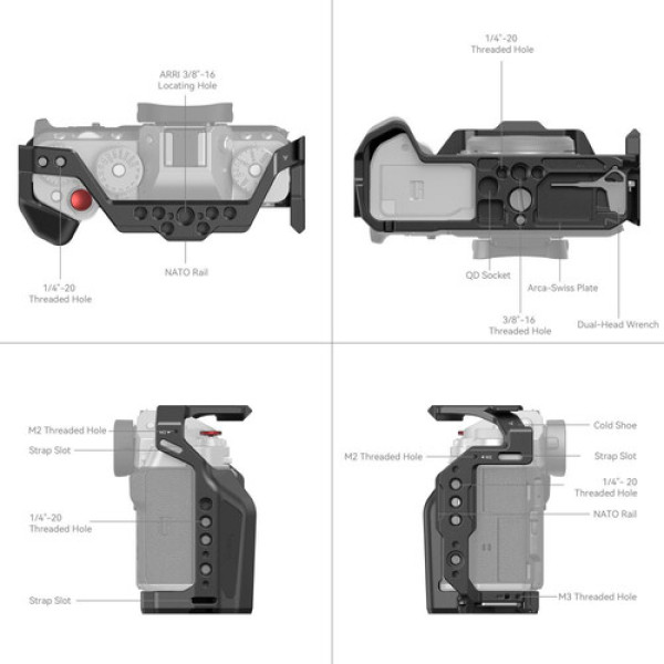 Клетка для камеры SmallRig Multifunctional Cage for Fujifilm X-T5