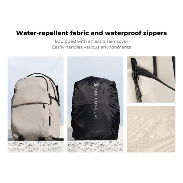 Фоторюкзак K&F Concept Urban Wander 03 бежевий 23 л (KF13.300V1)