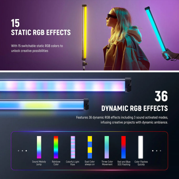 Світлодіодний RGB LED жезл NEEWER BASICS SL50 LED 50 Вт