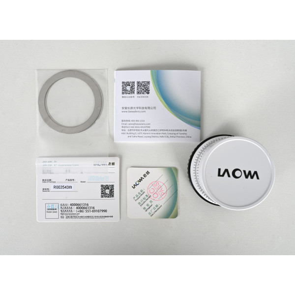 Об'єктив Laowa 9mm T2.9 Zero-D Cine (White)