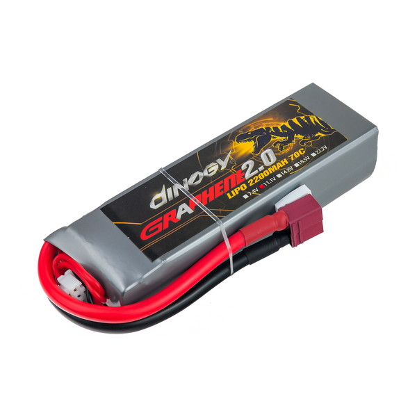 Акумулятор для квадрокоптера Dinogy G2.0 Li-Pol 2200 мАч 11,1 В 110×35×24 мм T-Plug 70°С