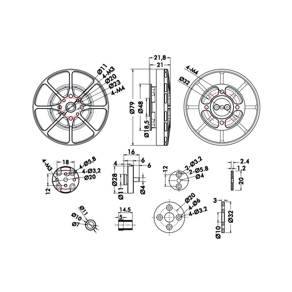 Мотор T-Motor Antigravity MN7005 KV230 6S для мультикоптерів
