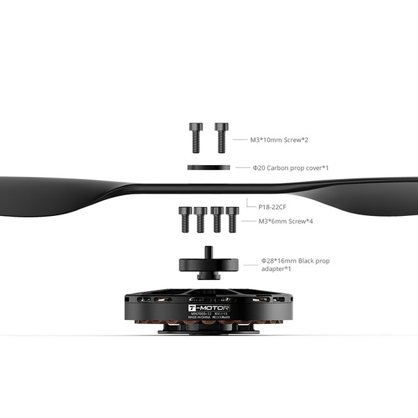 Мотор T-Motor Antigravity MN7005 KV230 6S для мультикоптерів