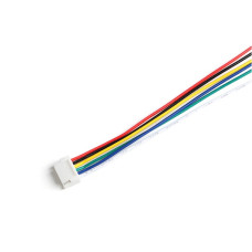 50 шт - Кабель 15 см з одним конектором Micro JST GH 1,25 мм F (6 пінів)