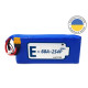Аккумуляторная сборка 2S4P Energy Life 20000 мАч EVE 21700-EVE50E Li-Ion 12AWG XT60-F (002)