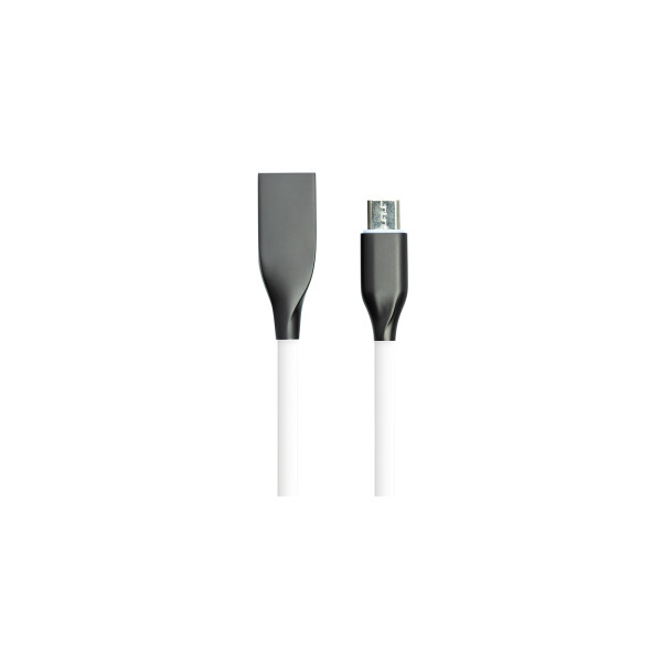 Кабель даних USB 2.0 тип-A до Micro USB 5-пін довжиною 2,0 м білий Power Plant (CA910731)