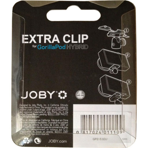Площадка JOBY GorillaPod Hybrid Quick Release Clip Black / Grey (JB01110-CEU)
