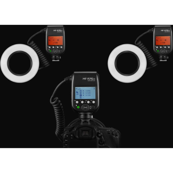 Кольцевая макровспышка Godox MF-R76C TTL для Canon