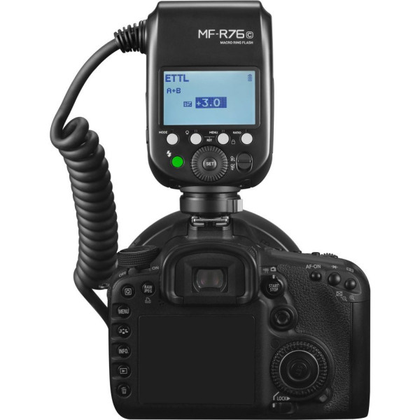 Кольцевая макровспышка Godox MF-R76C TTL для Canon