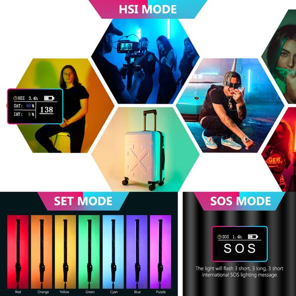 Портативная светодиодная лампа для видеосъемки Neewer 18 Вт с RGB-подсветкой