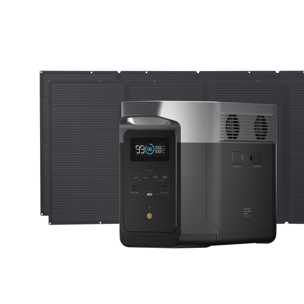 Набір EcoFlow DELTA Max 2000 + один комплект сонячної панелі потужністю 400 Вт