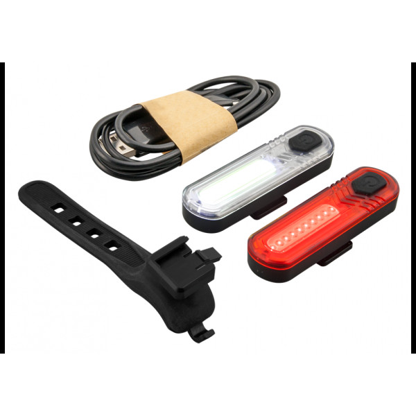 Комплект велосипедних фар Mactronic Duo Slim (60/18 лм) USB-перезаряджуваний (ABS0031)