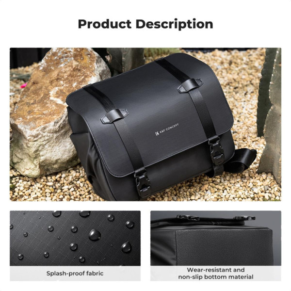 Cумка на плечо для фотоаппарата K&F Concept Camera Sling Bag 10л Urban Wander 10 Black (KF13.163)