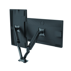 Настольный крепеж для двух мониторов Loctek VNDLB502D Black