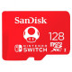 Карта пам'яті microSDXC (UHS-1) SanDisk для Nintendo Switch 128 ГБ класу 10 (швидкість читання 100 МБ/с, швидкість запису 90 МБ/с)