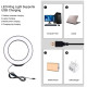 Кольцевая USB LED лампа Puluz PKT3058B 4.7" + штатив 12 см