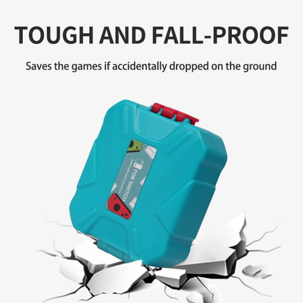 Защитный противоударный чехол Lynca KH5S для игровых карт Nintendo Switch и NS NX Hard Shell (голубой)