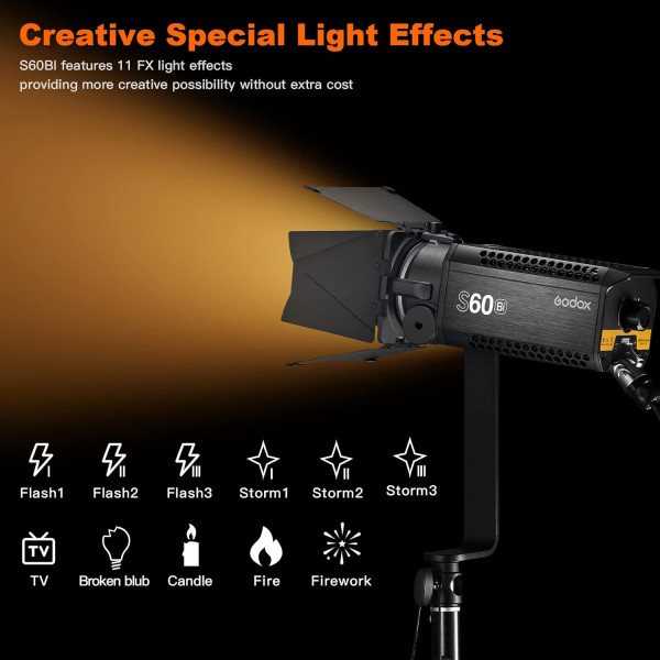 Комплект LED світла Godox S60Bi-K3 3-Light Kit (S60Bi-K3)