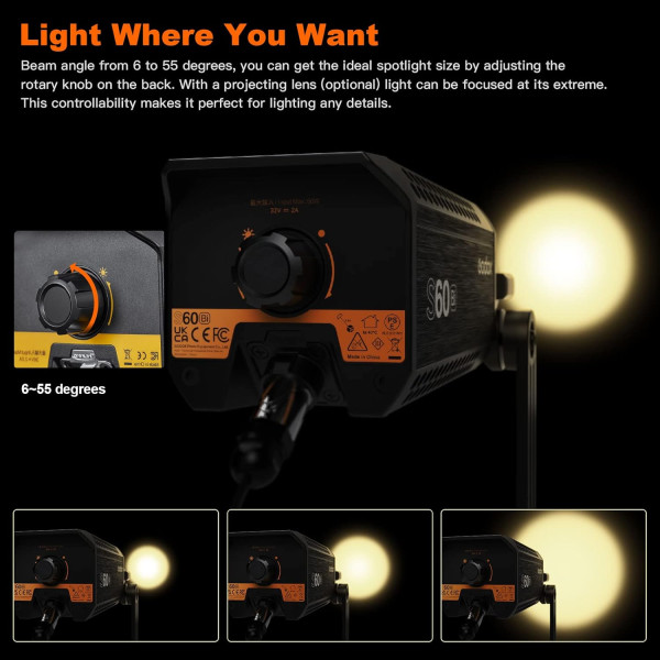 Комплект LED світла Godox S60Bi-K3 3-Light Kit (S60Bi-K3)