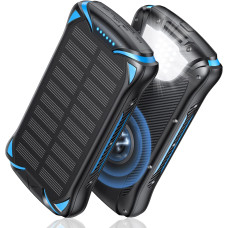 Универсальная батарея Nuxgal Power Solar Power Bank 30000 мАч Qi