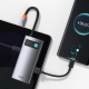 USB-хаб Baseus Metal Gleam Series 4-в-1 багатофункціональний хаб Type-C — док-станція сірого кольору（Type-C до HDMI*1+USB3.0*1+USB2.0*1+PD*1）