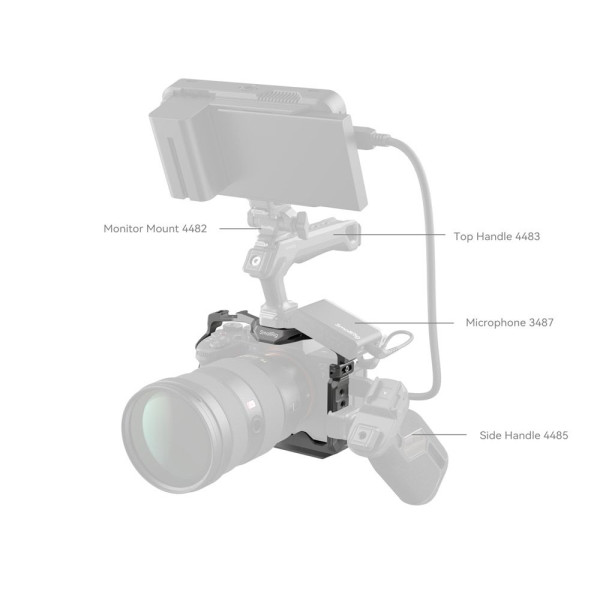 Клетка для камеры SmallRig HawkLock Quick Release Cage for Sony Alpha 7R V / Alpha 7 IV / Alpha 7S III / Alpha 1 / Alpha 7R IV