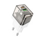 Сетевое зарядное устройство BOROFONE BA80A Scenery PD20W+QC3.0 charger (EU) Transparent Black