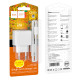 Сетевое зарядное устройство с кабелем HOCO CS11A Ocean single port charger set(Type-C) White