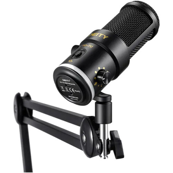 Студийный микрофон Deity Microphones VO-7U Dynamic Supercardioid USB Streamer Microphone Kit with Boom Arm (Black) (DTA0196D23)