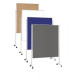 Доска коммуникационная мобильная 1200x1500 синяя Magnetoplan System-Pinboard Mobile Felt-Blue (1101103M)