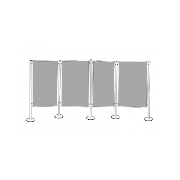 Опора 4C на постаменте 1800 Magnetoplan Square Pole&Base Kit (110658)