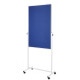 Доска 3-в-1 750x1200 синяя Magnetoplan Universal 3-in-1-Board Mobile Felt-Blue (11112103)
