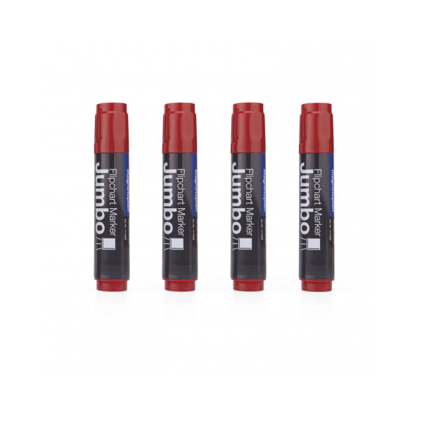 Червоні маркери для паперу Magnetoplan Jumbo Red Set (1111502)