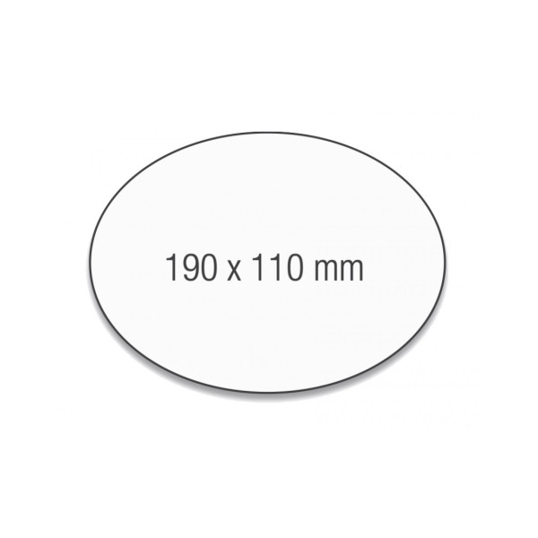 Карточки модерации овальные 190x110 бледно-розовые Magnetoplan Oval Pink Set (111151918)