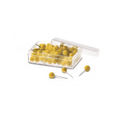 Булавки-бусины 19 желтые Magnetoplan Pins Ball Yellow Set (111165002)